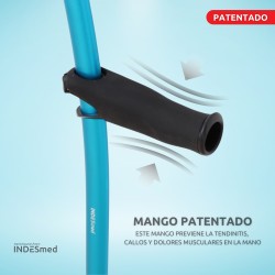 Muletas de aluminio aeroespacial Indesmed (par) premium