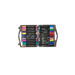 PACK Libro 100 hojas para pintar + lápices acrílicos + balón antiestrés de regalo